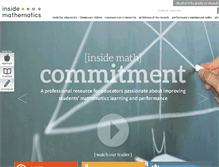 Tablet Screenshot of insidemathematics.org